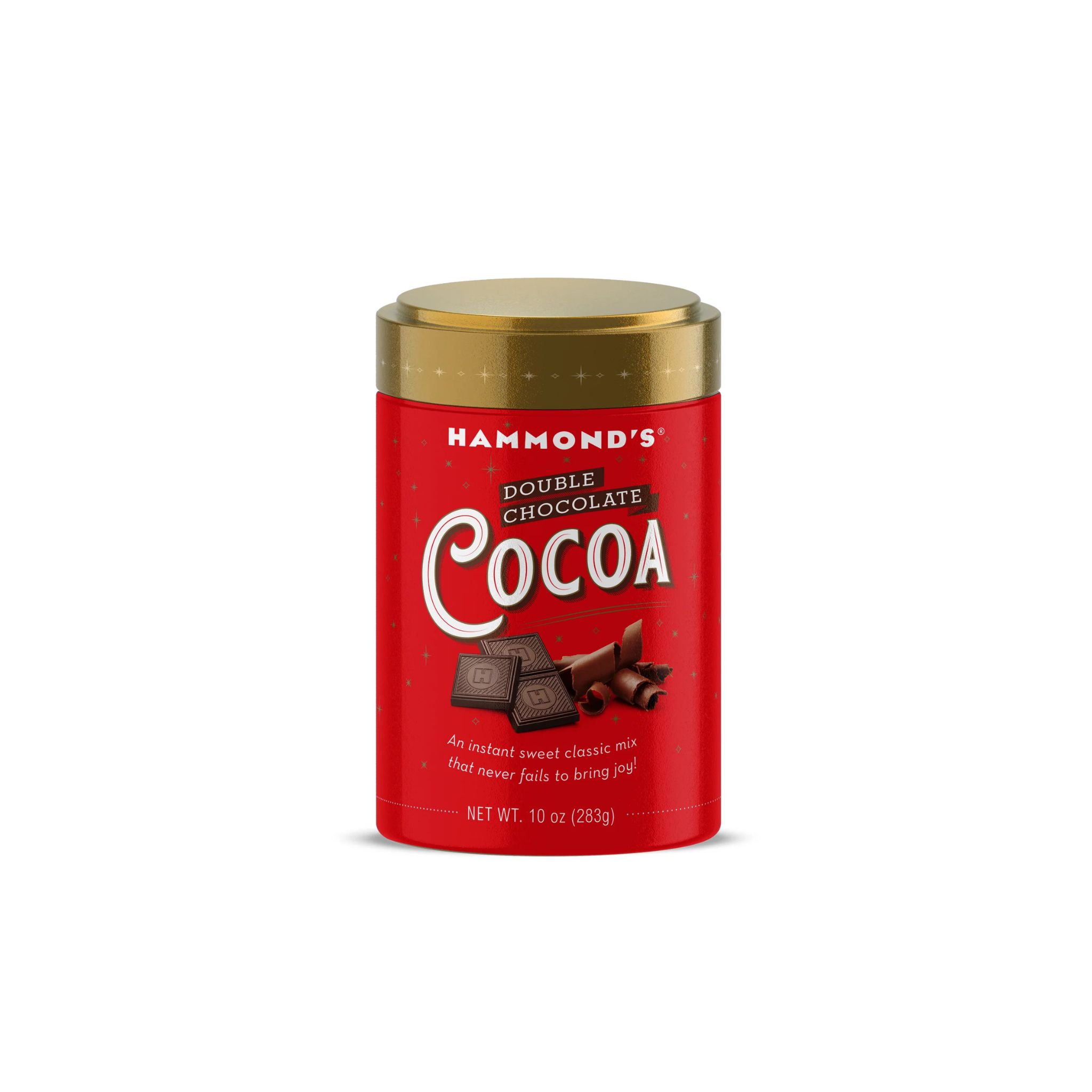 HAMMONDS - DBL CHOC COCOA TIN 10 OZ (X)