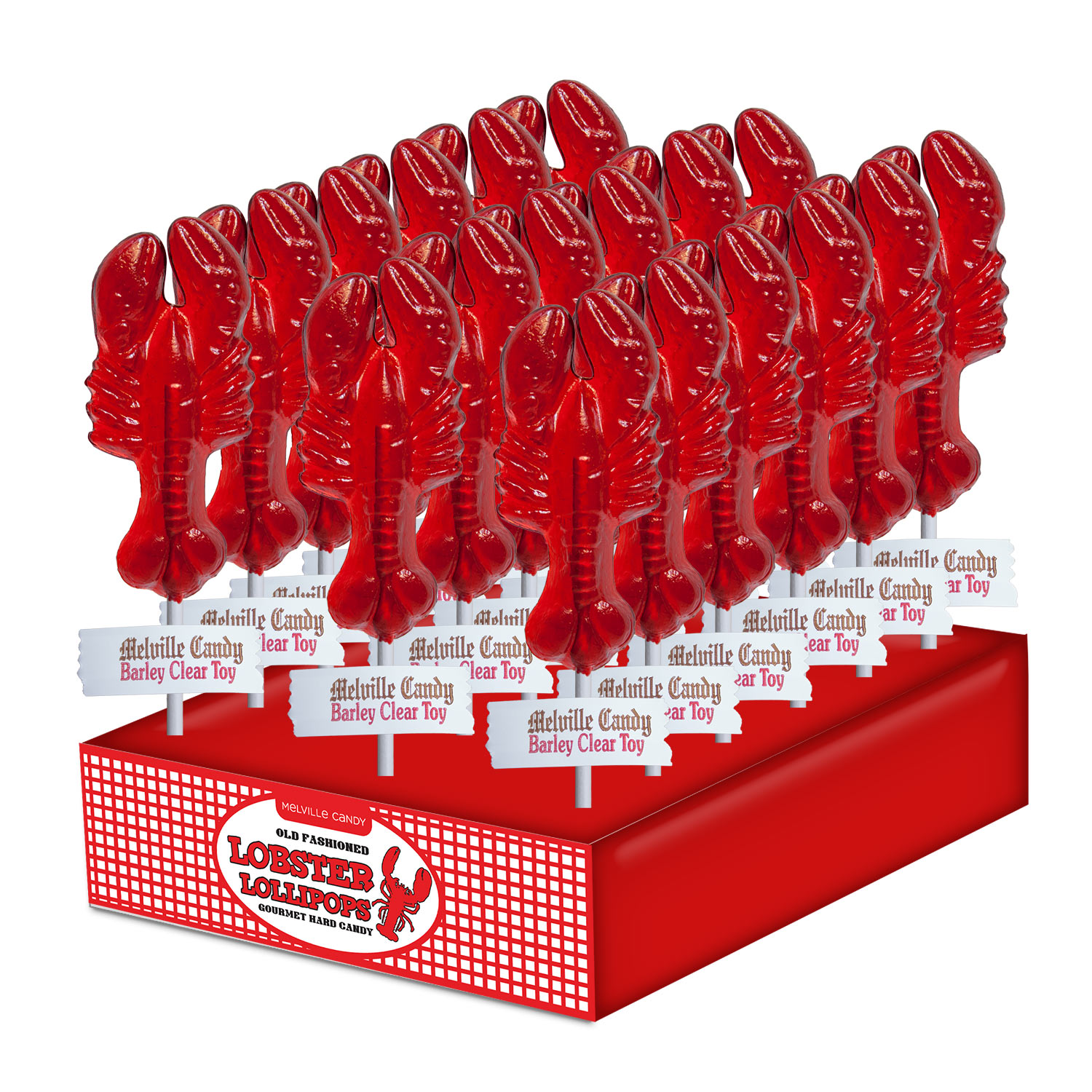 MELVILLE - RED LOBSTER BARLEY POPS - 24 CT DISPLAY