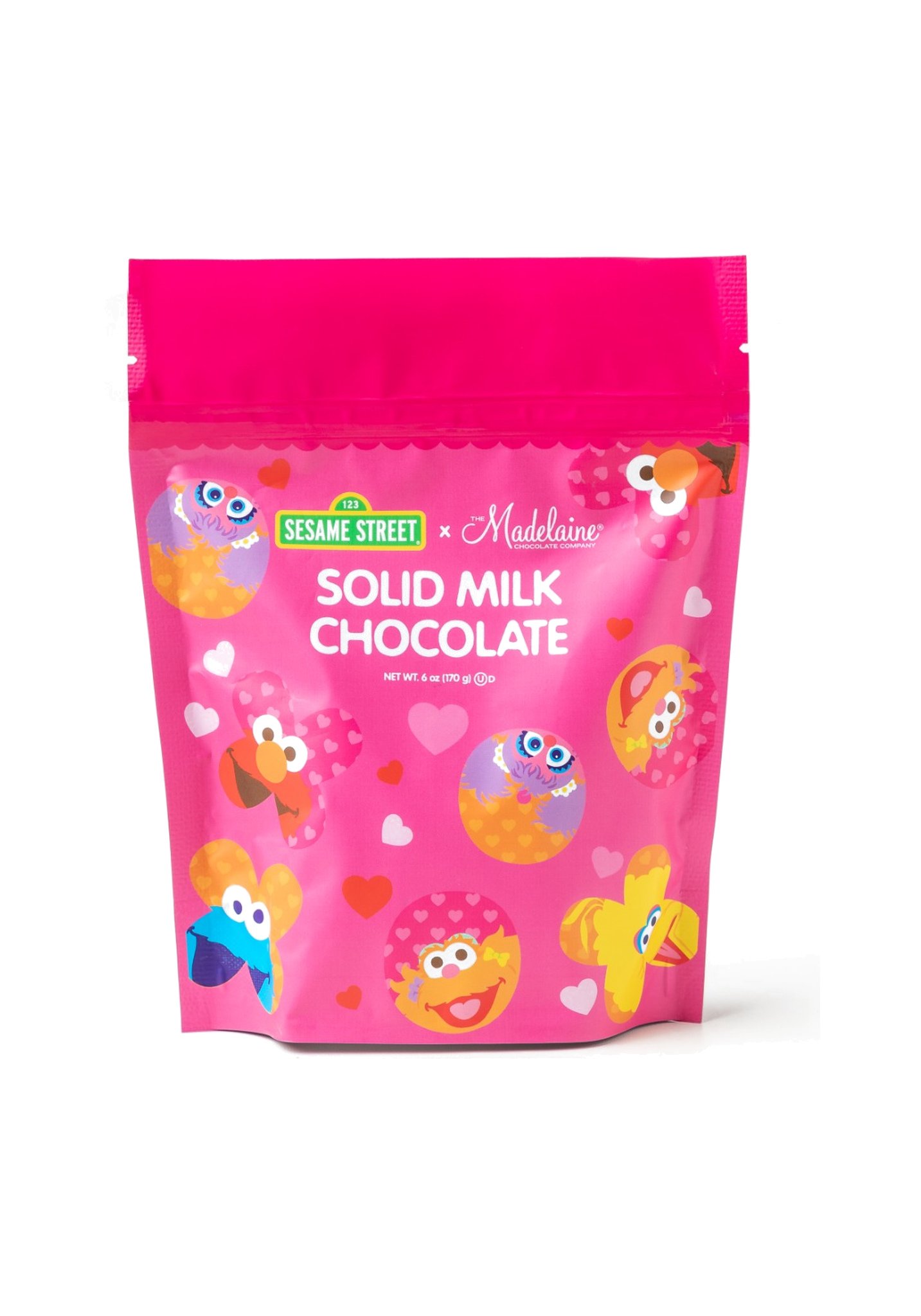MAD - SESAME STREET MINI HEART POUCH 6 OZ 12 CT (V)