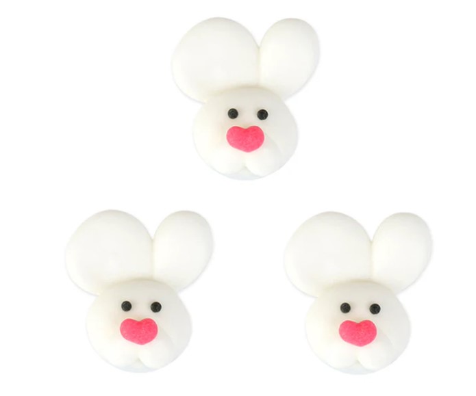 CALJAVA - WH BUNNY/FACE & EARS ICING 144 PCS (E)