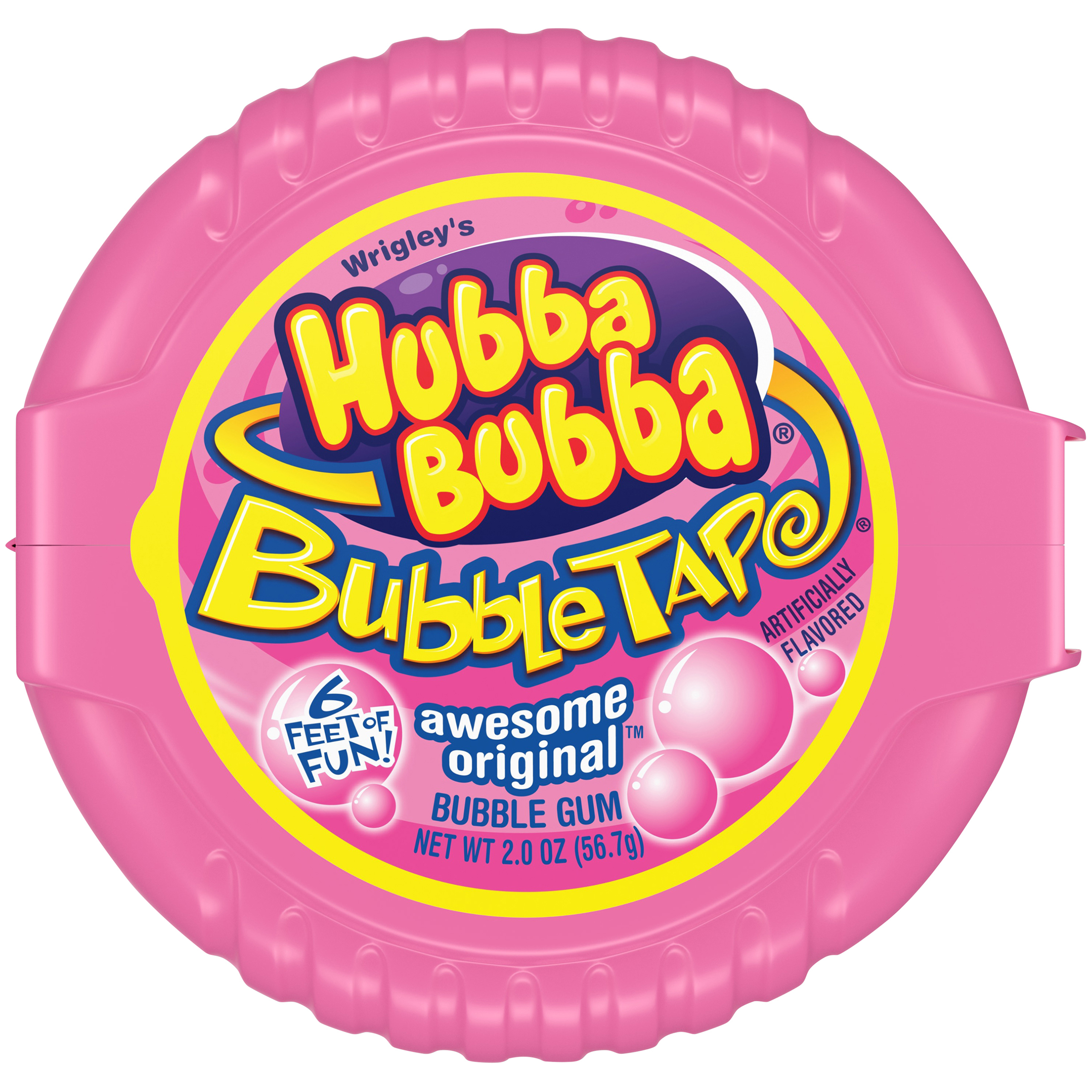 Hubba Bubba Bubble Tape Sour Blue Raspberry 2oz pack or 12ct box