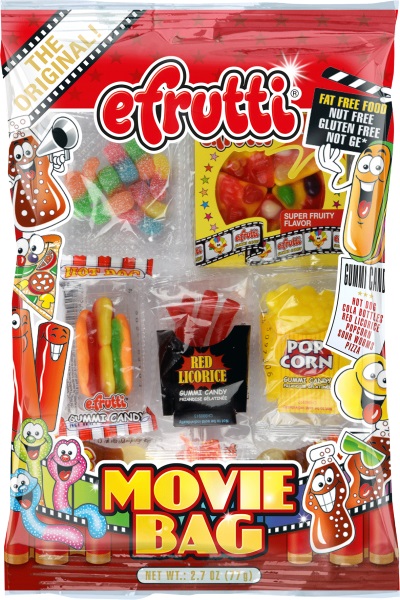 EFRUTTI - GUMMI MOVIE BAGS 2.7 OZ 12 CT