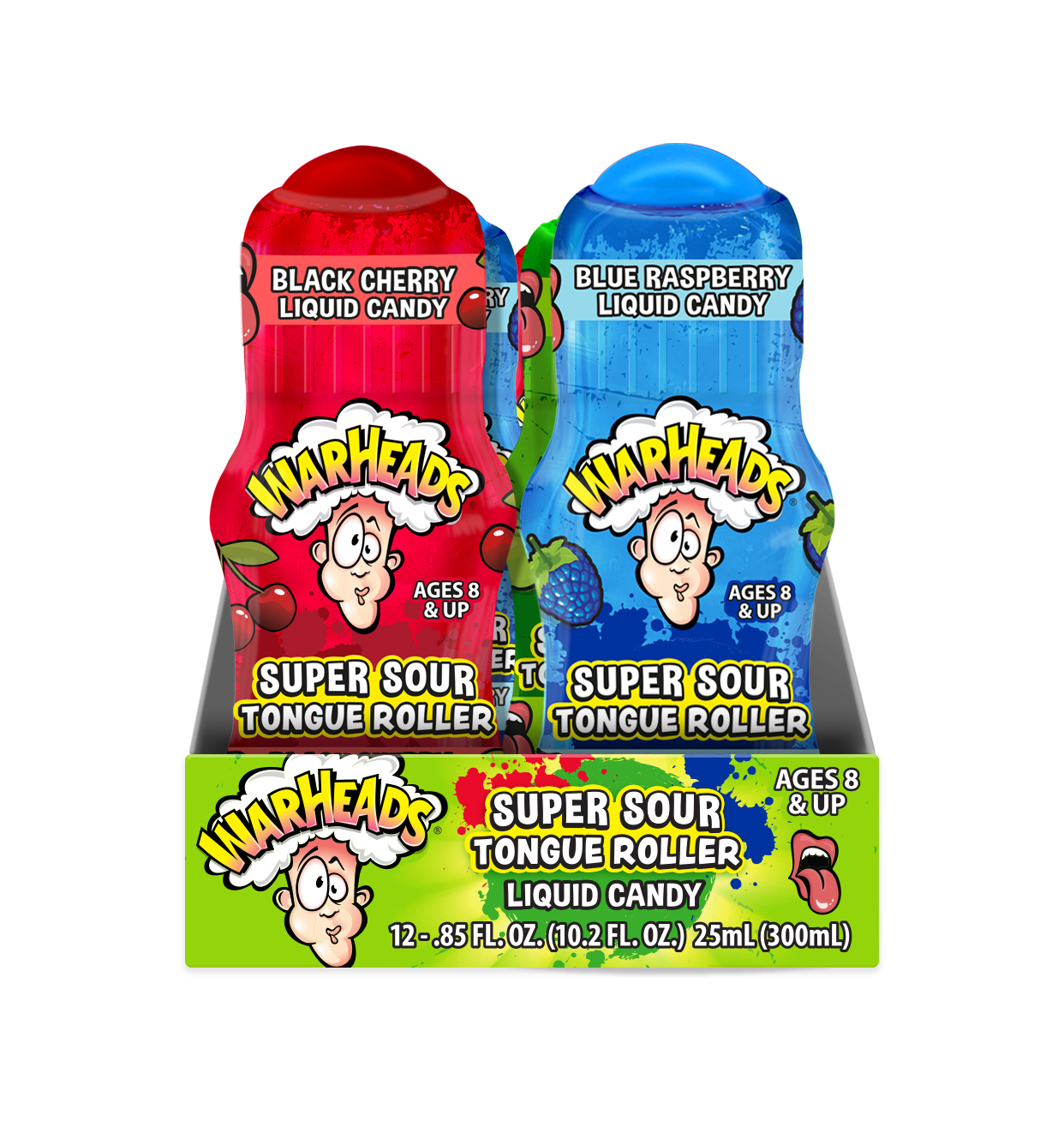 IMPACT - WARHEADS SOUR TONGUE ROLLER 12 CT
