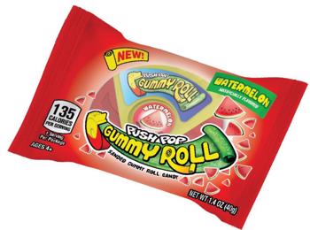 TOPPS - PUSH POPS GUMMY ROLLS 1.4 OZ 8 CT