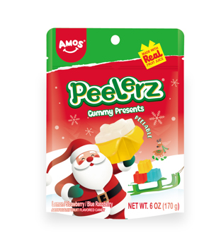 AMOS SWEETS - GUMMY PRESENTS PEELERZ 6 OZ 12 CT (X)