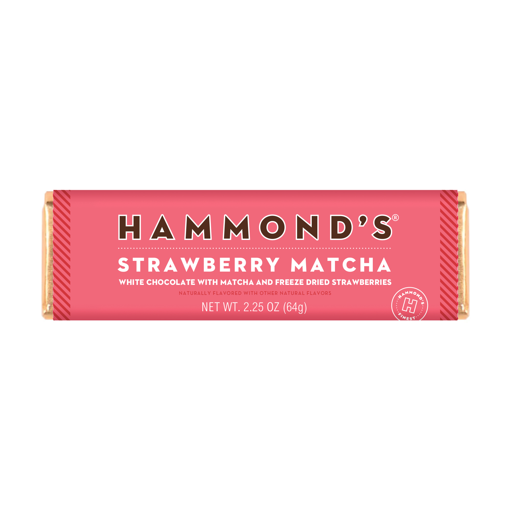 HAMMONDS - 2.25 OZ BAR STRAWBERRY MATCHA 12 CT (X)