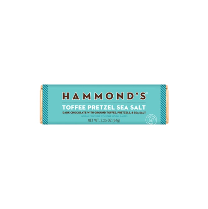 HAMMONDS - 2.25 OZ BAR TOFFEE PRETZEL SEASALT 12 CT (X)