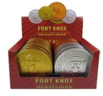 VERBURG - FORT KNOX LG FOILED MEDALLION - 10 CT