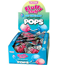 CHARMS - FLUFFY STUFF COTTON CANDY POPS 48 CT