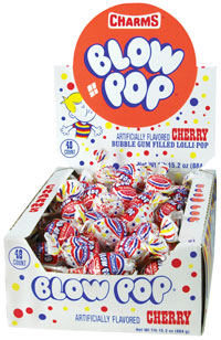 CHARMS - CHERRY BLOW POPS 48 CT