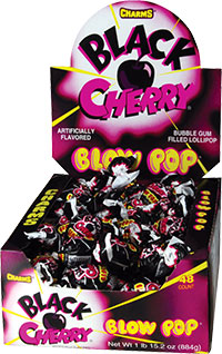 CHARMS - BLACK CHERRY BLOW POPS 48 CT