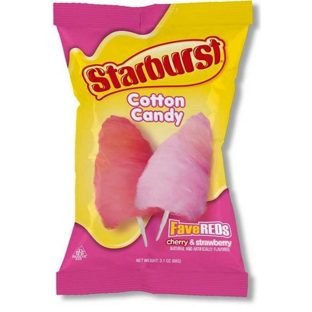 TASTE OF NATURE - STARBURST COTTON CANDY 12 CT 3.1 OZ (S)