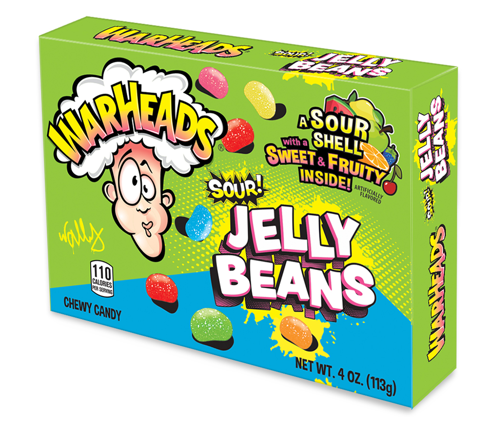 IMPACT - 4 OZ WARHEADS SOUR BEANS BOX 12 CT (S)