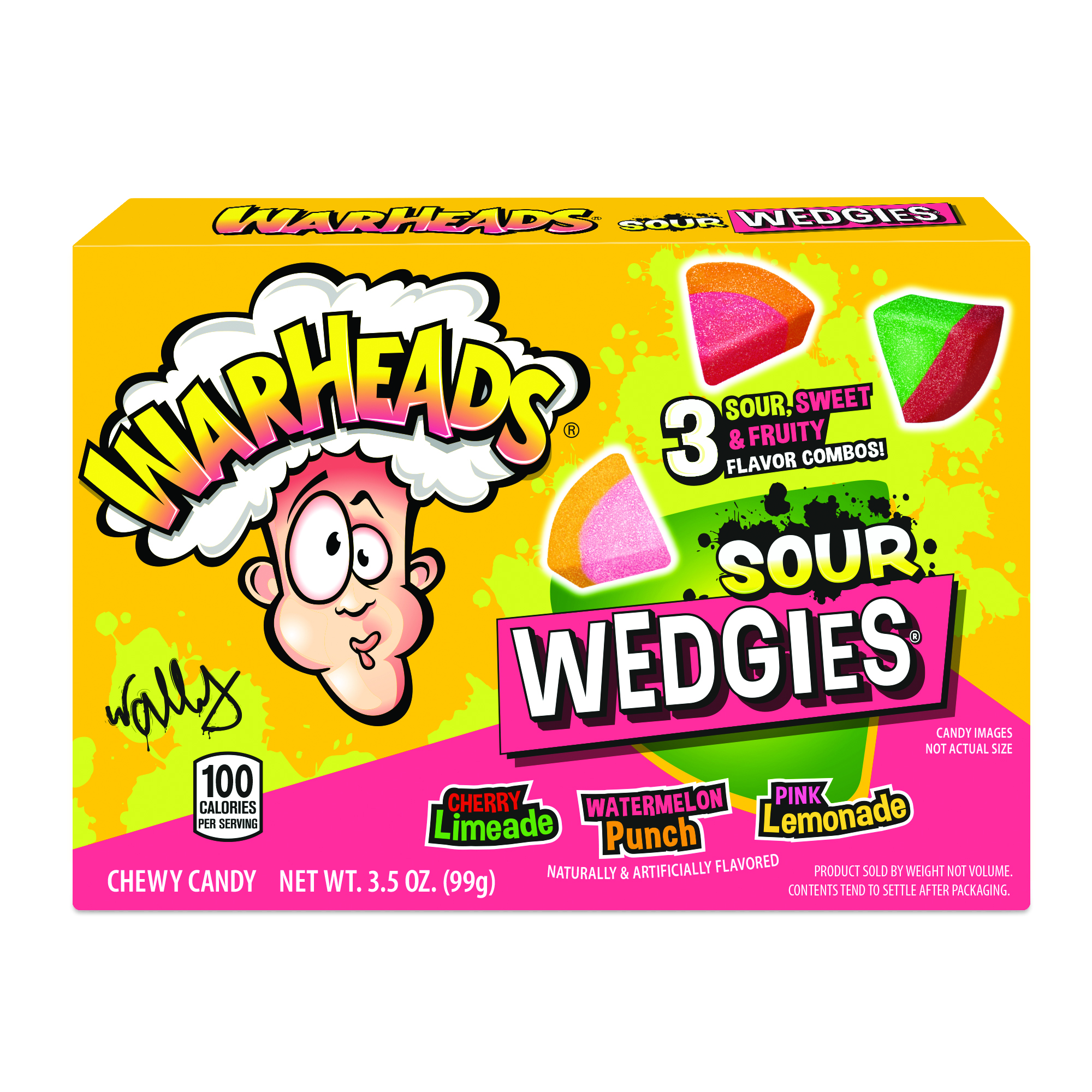 IMPACT - WARHEAD SOUR WEDGIES 3.5 OZ BX 12 CT (S)