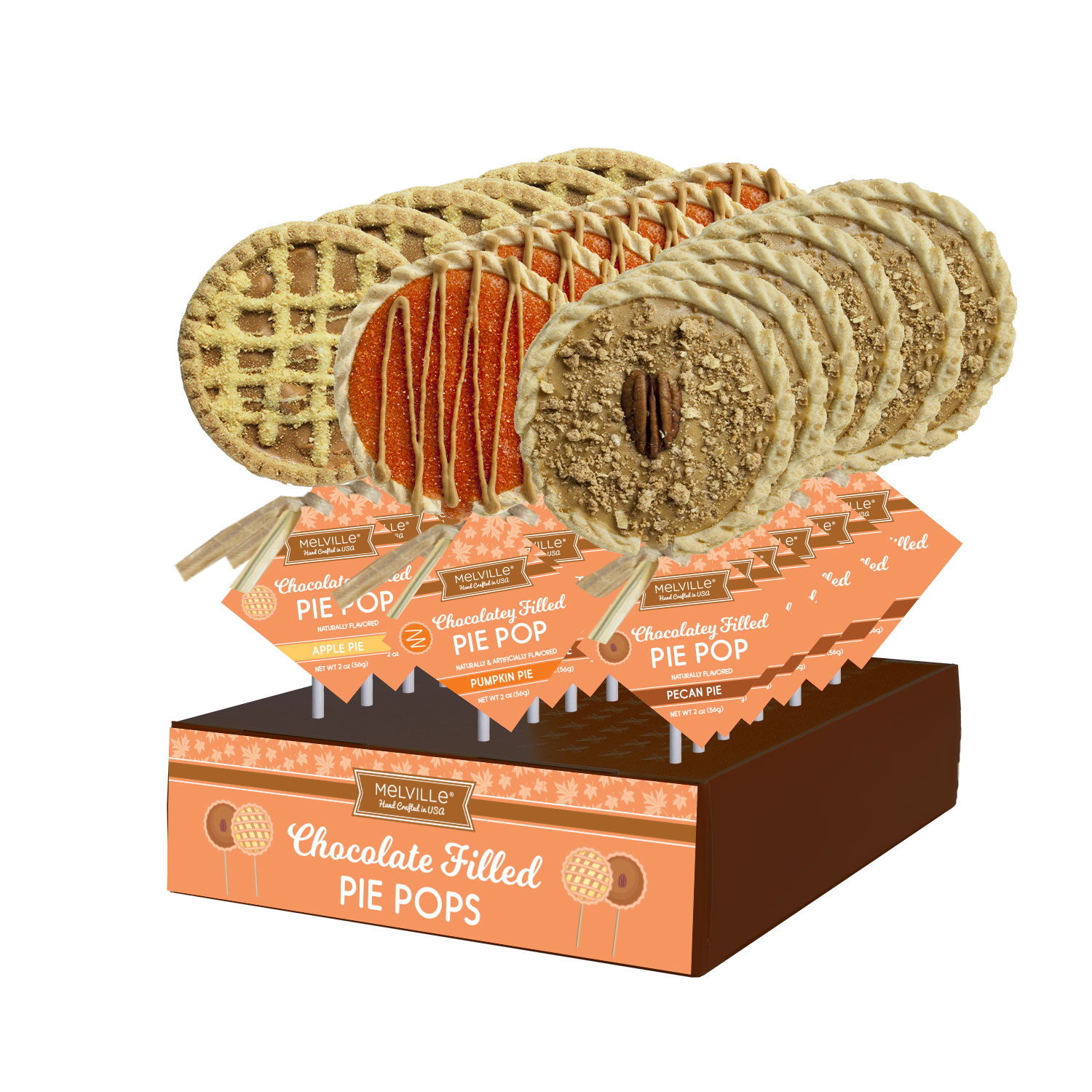 MELVILLE - PIE ASST POPS 12 CT (H)