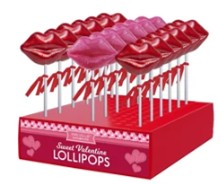 MELVILLE - LIPS WITH GLITTER POPS 24 CT (V)