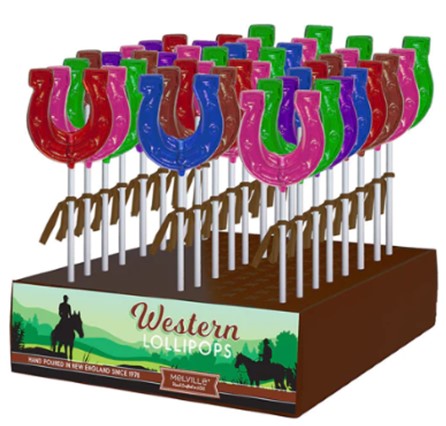 MELVILLE - HORSE SHOES ASST POPS 24 CT (S)