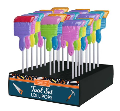 MELVILLE - PAINTBRUSH ASSST POPS 24 CT (S)