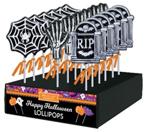 MELVILLE - GOTHIC FROSTED HALLO POPS 24 CT (H)