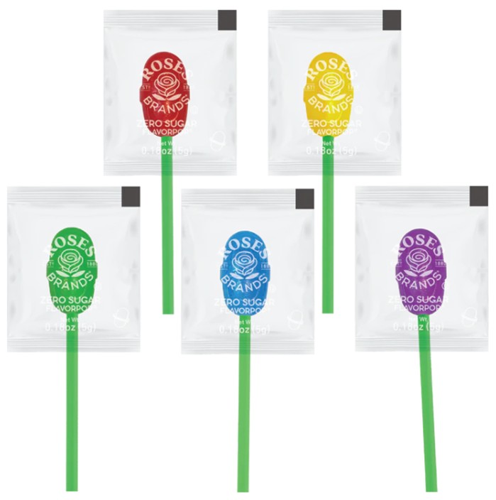 ROSES - ZERO SUGAR ASST FLAVORPOPS BULK (WRPD)