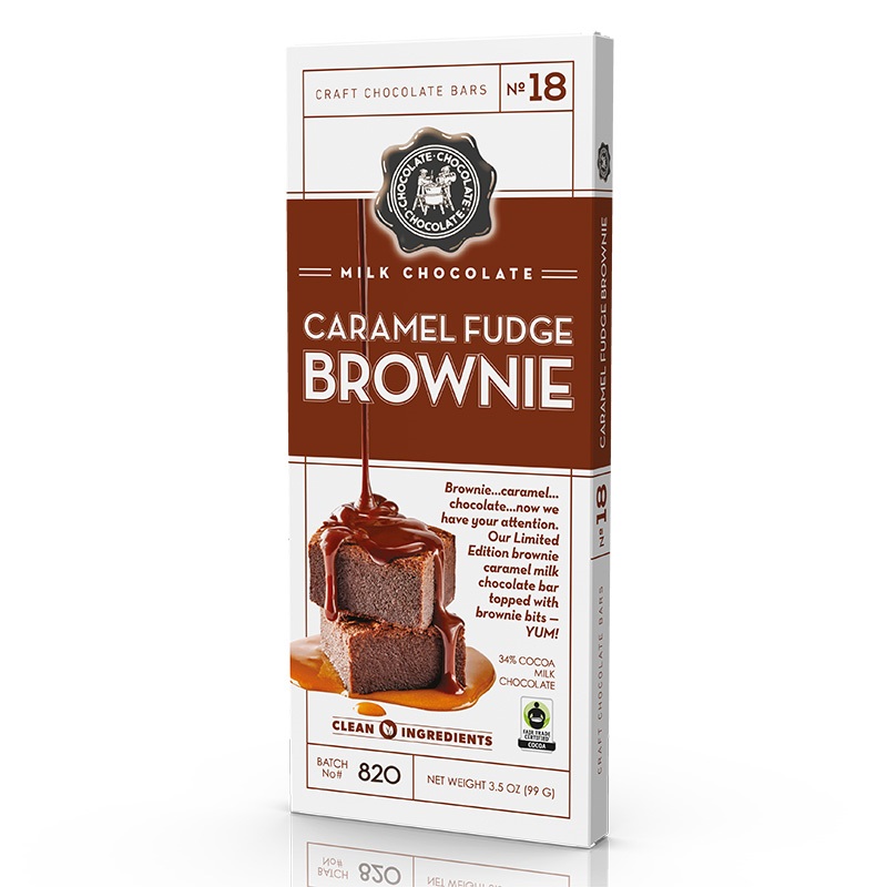 CCC - BARS MILK CARM FUDGE BROWNIE 3.5 OZ 12 CT