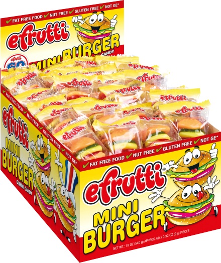 EFRUTTI - GUMMI BURGERS 60 CT