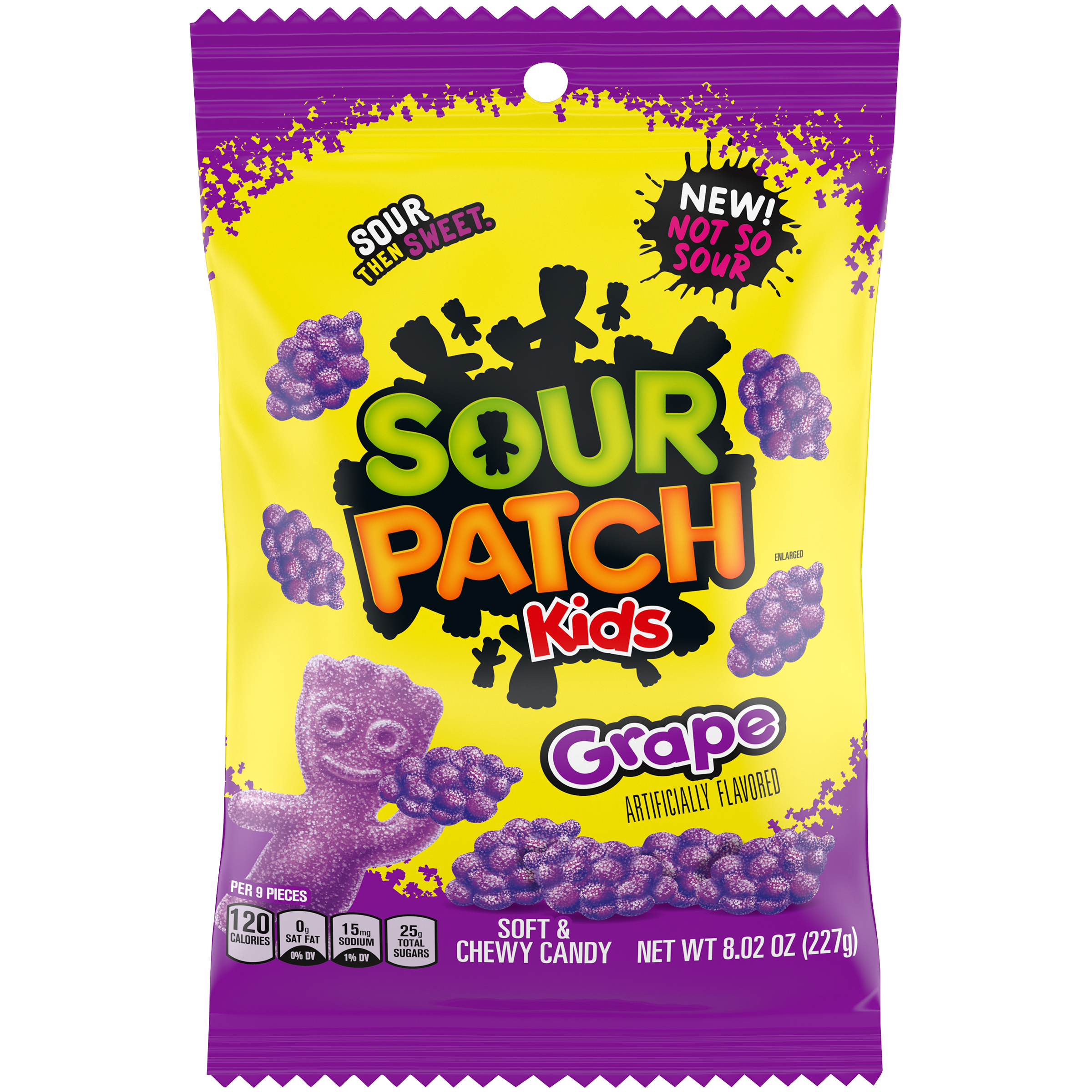 MONDELEZ - GRAPE SOUR PATCH 8 OZ BAG 12 CT(S)