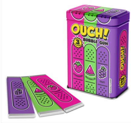 ICONIC - OUCH GUM BAND AID TINS (21 PCS) 12 CT