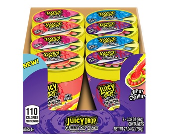 TOPPS - JUICY DROP DIP N STICK 8 CT