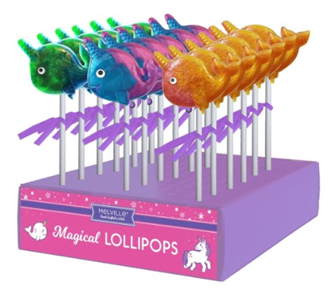 MELVILLE - NARWHAL GLITTER POPS 24 CT (S)