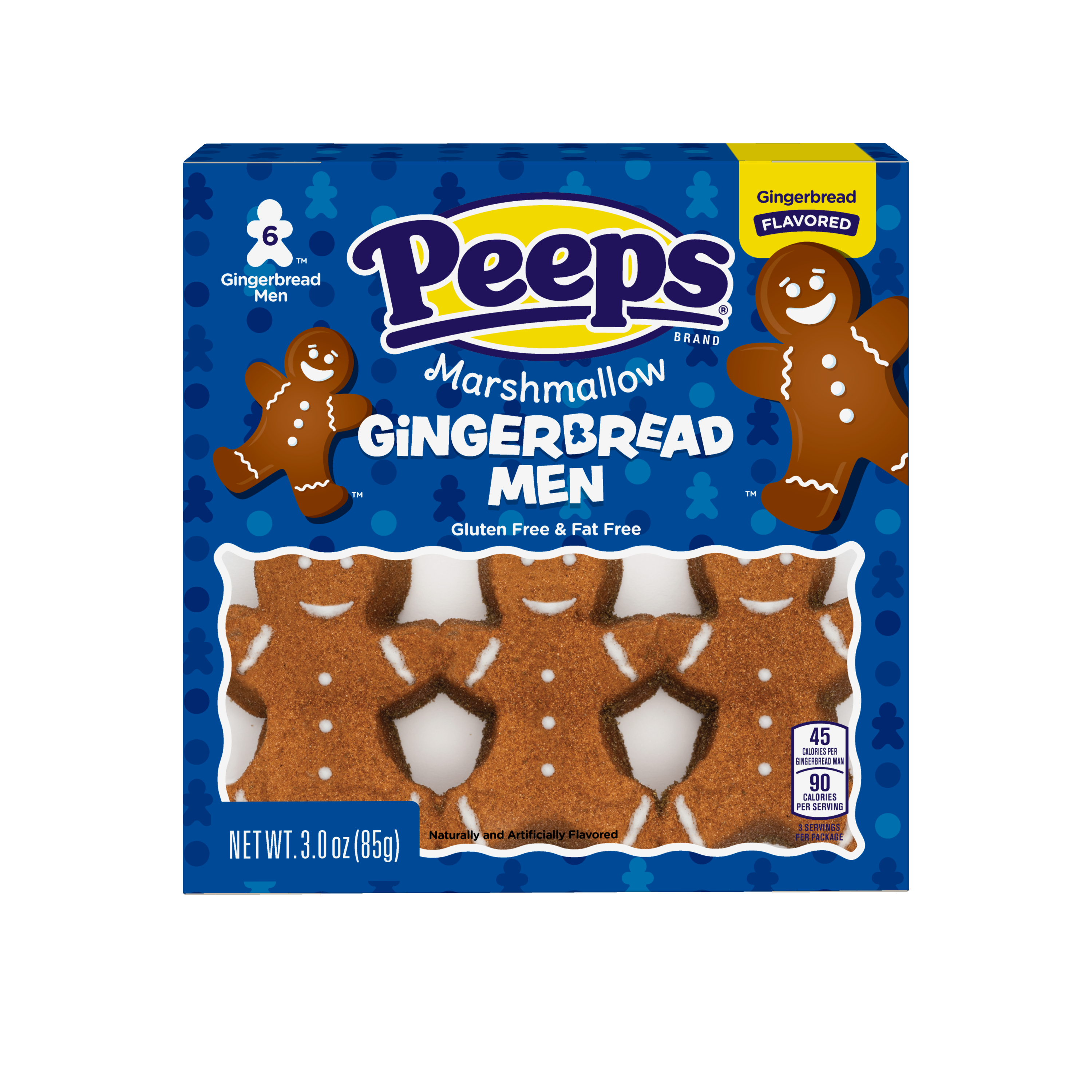 JUST BORN - MARSH GINGERBREAD MEN 6 PC (59608)(X)