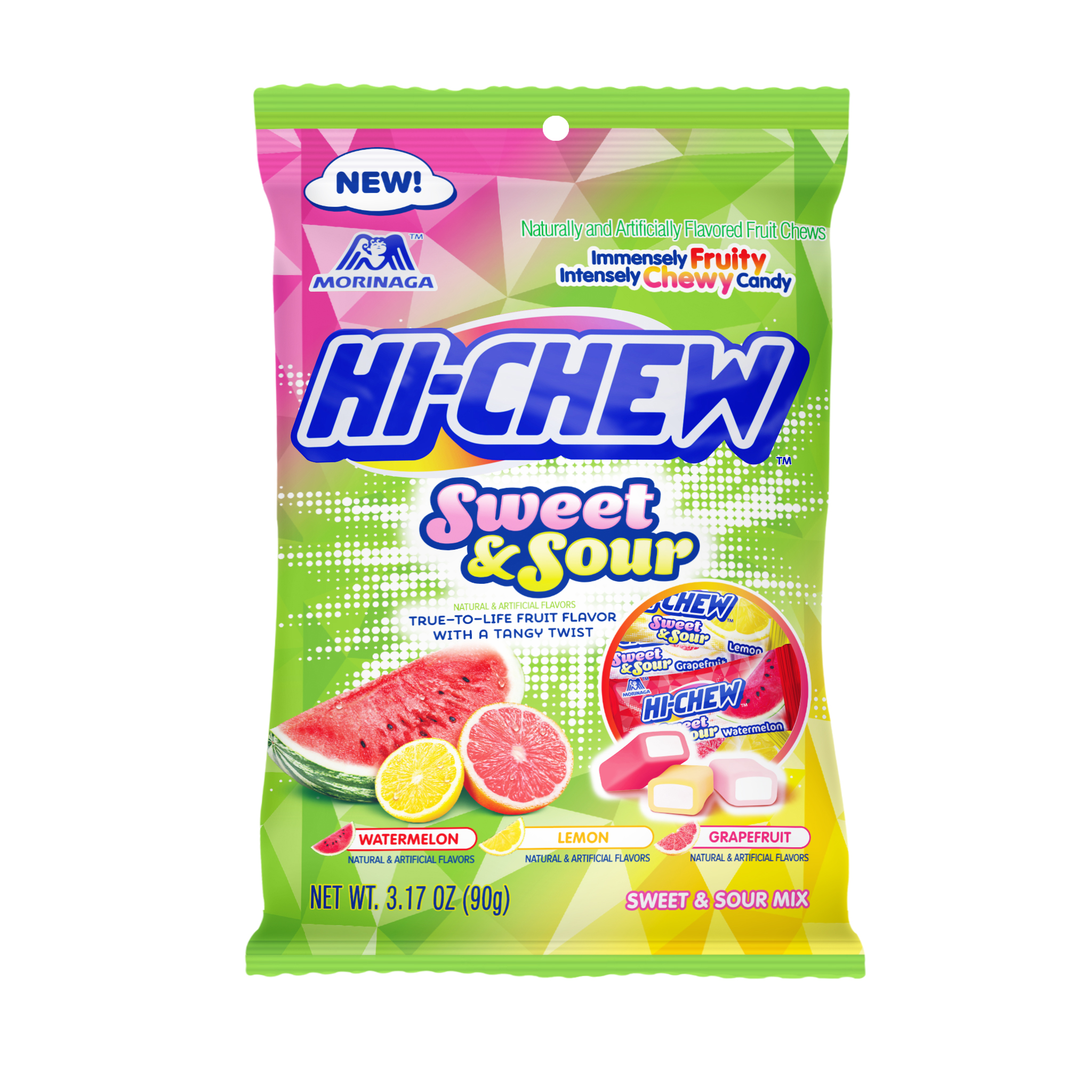 HI CHEW - SWEET & SOUR MIX 3.17 OZ BAG 6 CT (S)