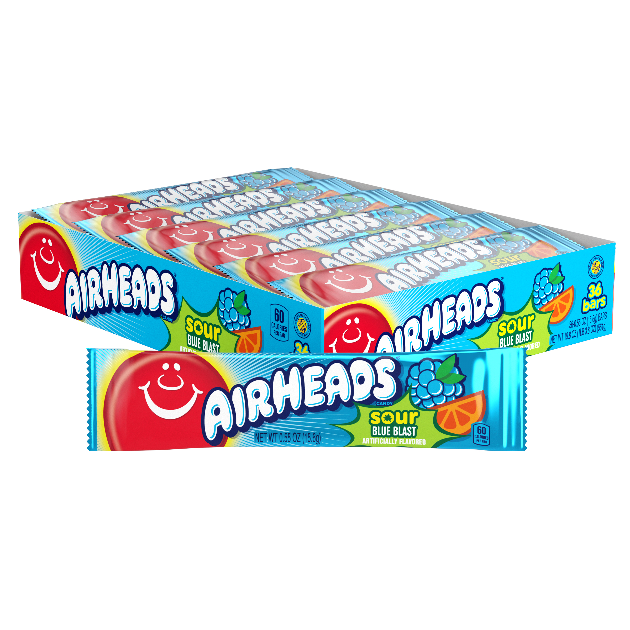 VAN MELLE - AIRHEADS SOUR BLUE BLAST 36 CT