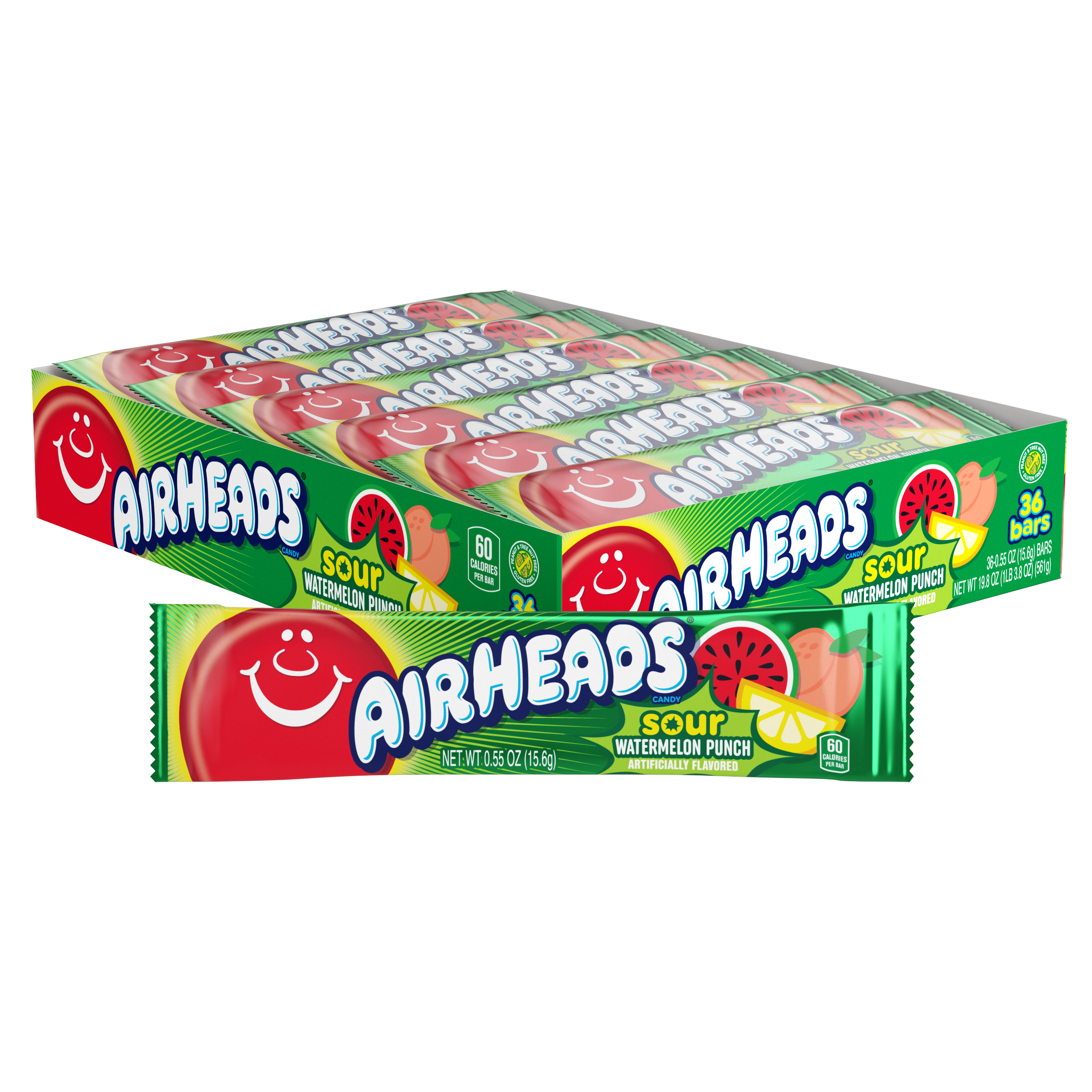 VAN MELLE - AIRHEADS SOUR WATERMELON PUNCH 36 CT