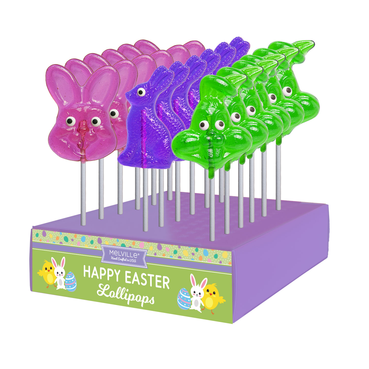 MELVILLE - CLASSIC BUNNY ASST POPS 24 CT (E)