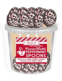 MELVILLE - CHOC SPOONS DK PEPPERMINT 30 CT (X)