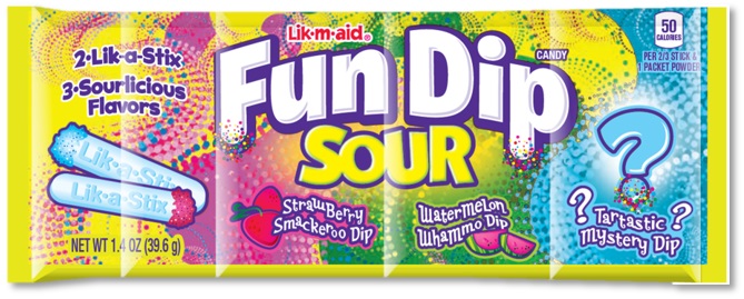 NESTLE - FUN DIPS LARGE SOUR 1.4 OZ 24 CT