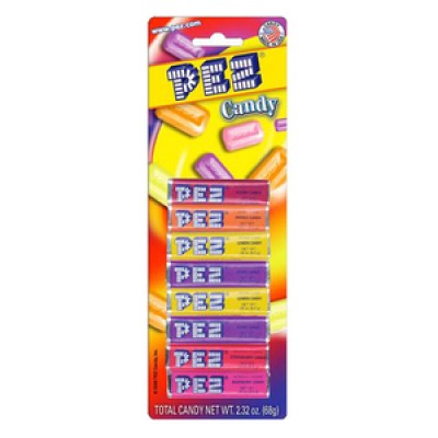 PEZ - 8 PACK REFILL ASST FRUITS - 24 CT