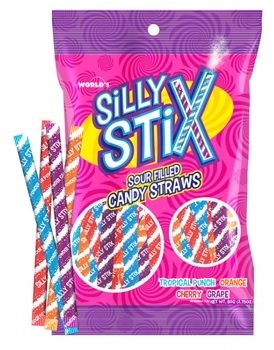 WORLD - SILLY STIX (PIXY) STRAWS 2.75 OZ 24 CT