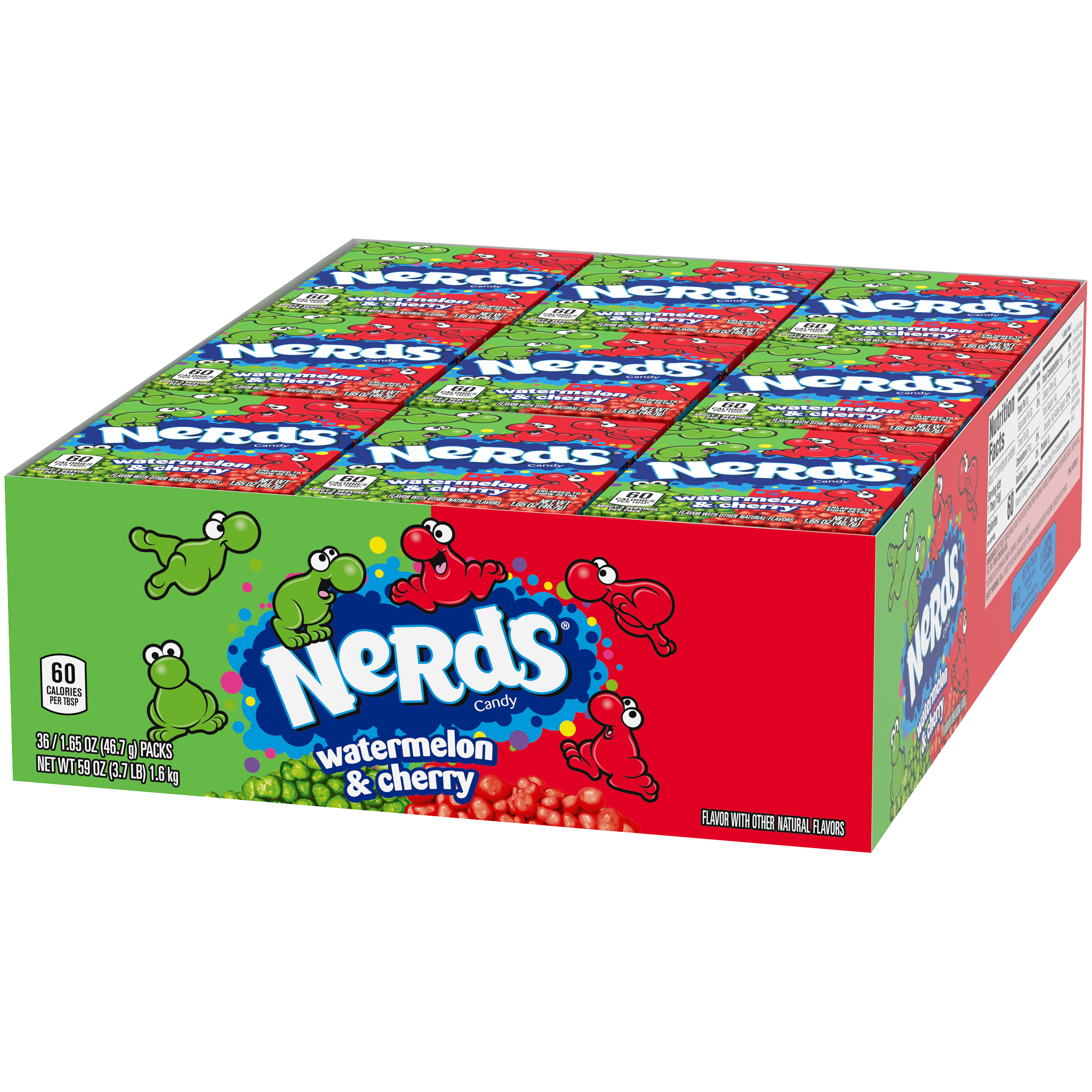 NESTLE - NERDS BOXES 36 CT WATER/CHERRY