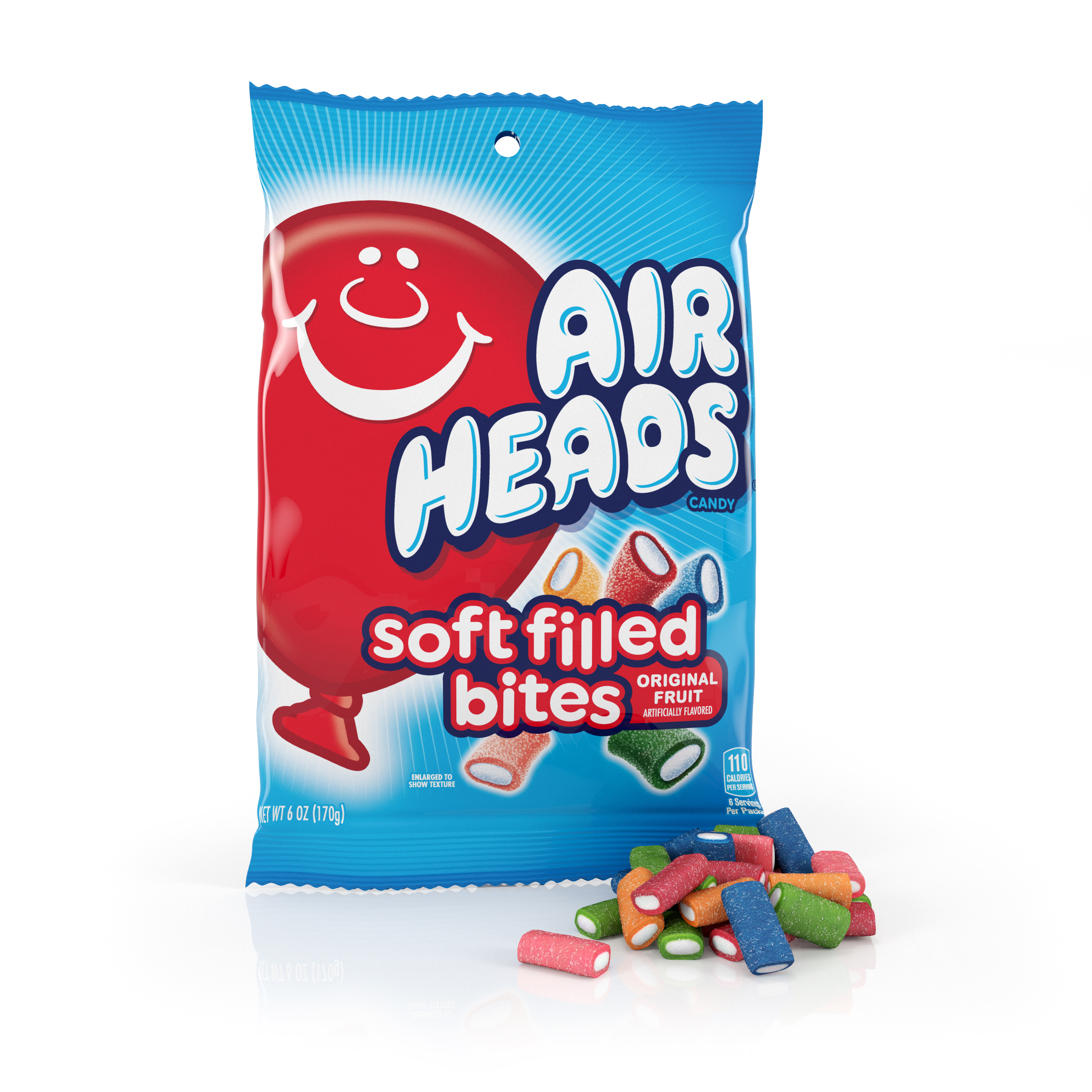 VAN MELLE - AIRHEADS SOFT BITES 6 OZ BG 12 CT (S)