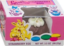 LERROS - 3.5 OZ MK STRAWBERRY CREAM BOXED EGG (E)