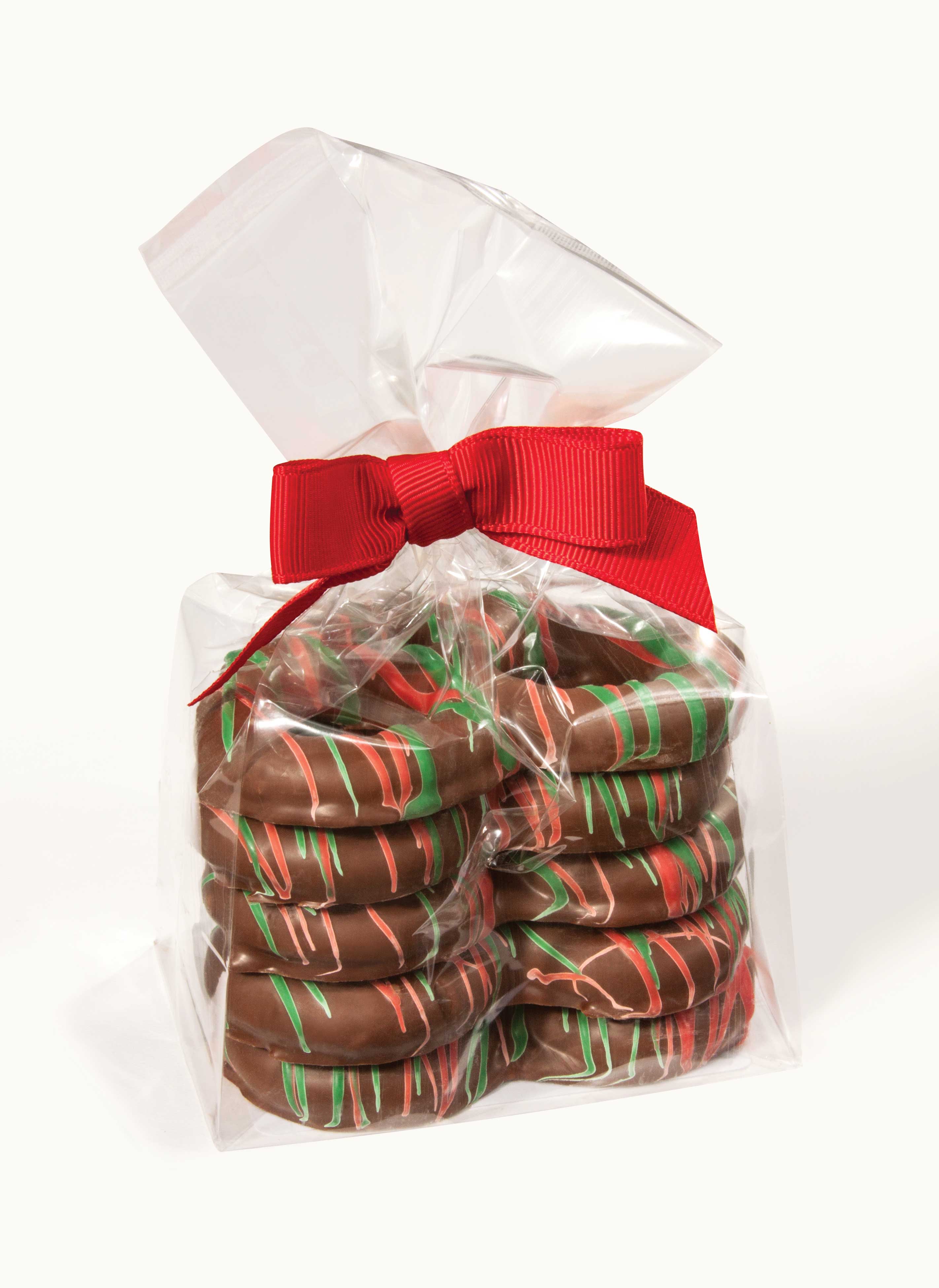 (A) 4 OZ BAG PRETZEL MK W/ XMAS STRINGS 12 CT (X)