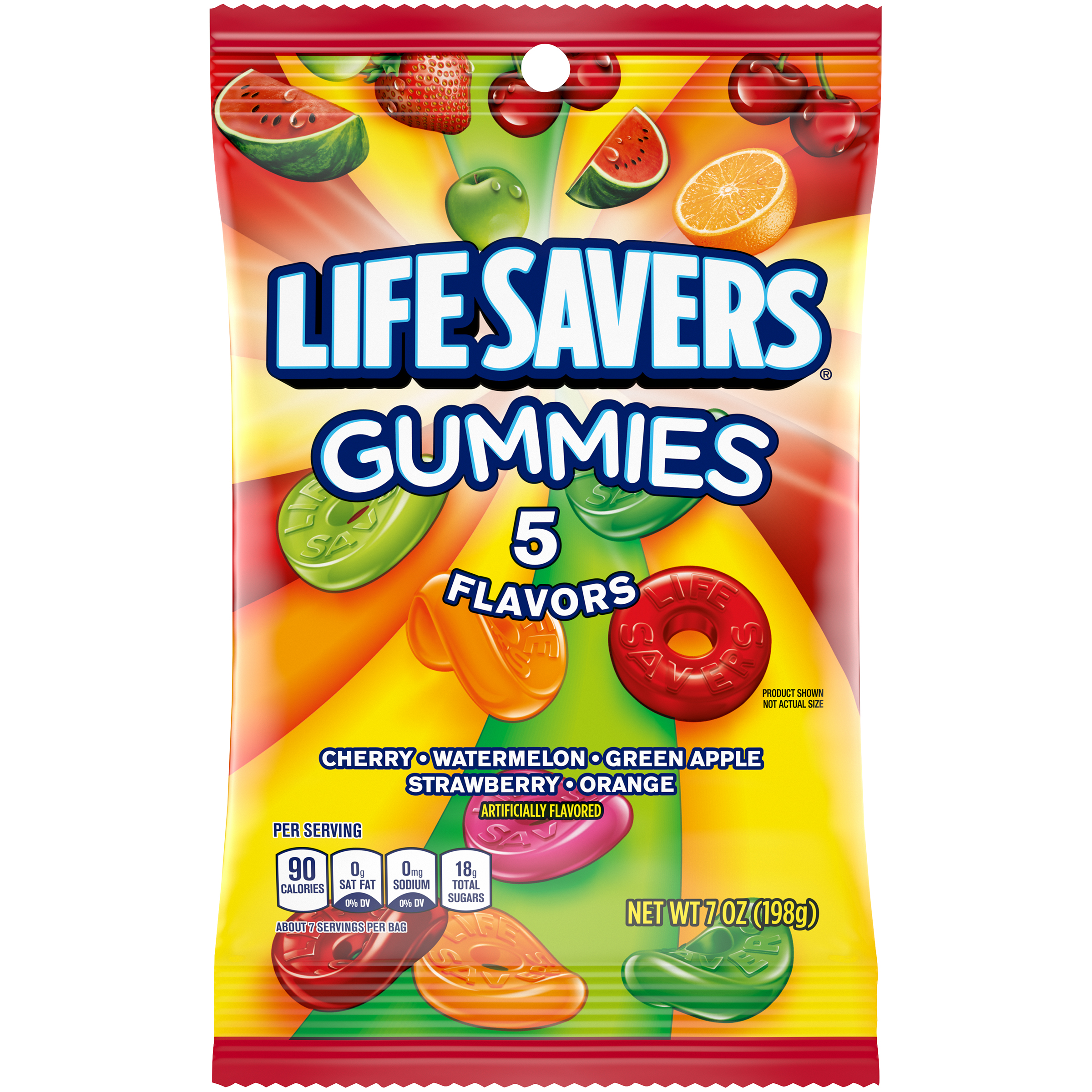 WRIGLEY - LIFESAVER GUMMI 5 FLV 7 OZ BAG 12 CT (S)