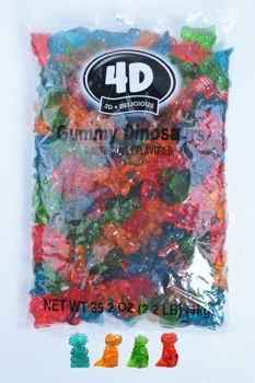 HILCO - 4 D GUMMI DINOSUARS BULK