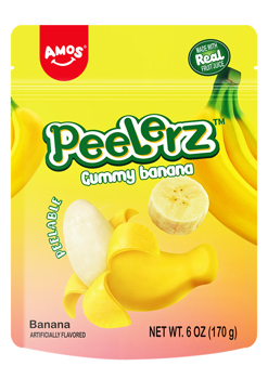 AMOS SWEETS - PEELERZ BANANA 6 OZ 12 CT